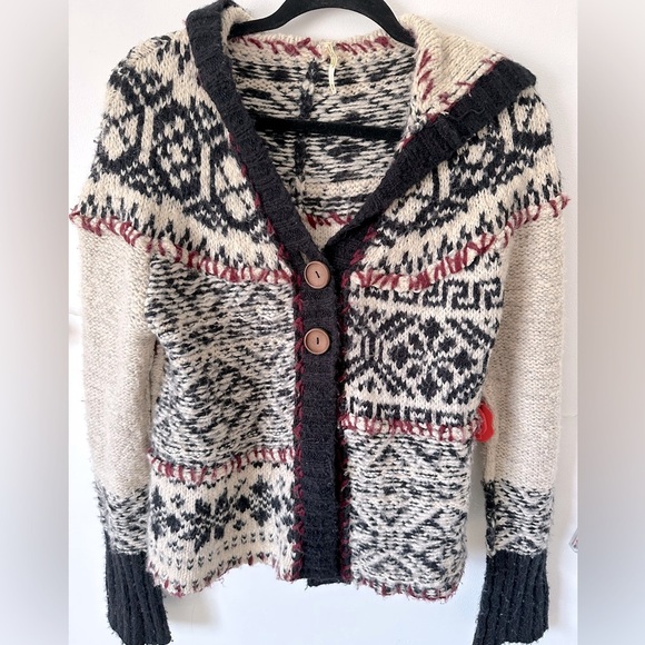 Free People Nordic Knit Cardigan - Picture 3 of 9